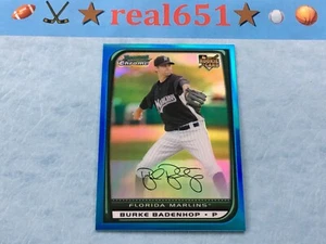 Bowman 2008 cromo refractor azul #BDP4 BURKE BADENHOP novato/99 | Marlins radiocontrol - Imagen 1 de 4