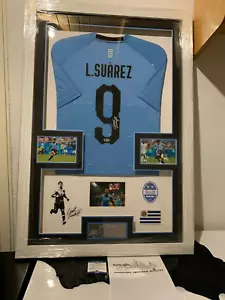 LUIS SUAREZ TRIKOT SIGNED FRAME WITH COA BECKETT CUSTOM ARGETINA INTERNAT SHIRT - Bild 1 von 8