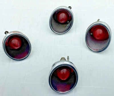 1963-1967 Chevrolet Corvette Taillights Set of 4 Tail Light Brake Lamps Housings - Image 1 of 4