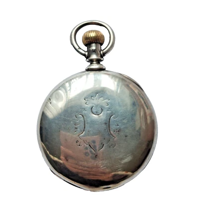 1881 Elgin Grade 2 Model 3 16s 13j BLAUER Coin Silver Pocket Watch Running - Image 1 of 4