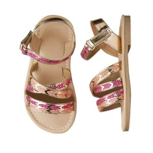 NWT Gymboree Embroidered Sandals Shoes Toddler Girls many sizes - Picture 1 of 1