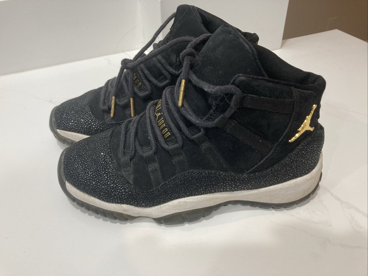 Jordan Air 11 Retro Premium GS Black Metallic Gold-White for Jordan Air 11 Retro Premium GS Black Metallic Gold-White for