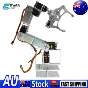 6DOF Mechanical Robotic Arm Aluminium Robot Clamp Claw Kit Mount For Arduino AU. - Picture 1 of 24