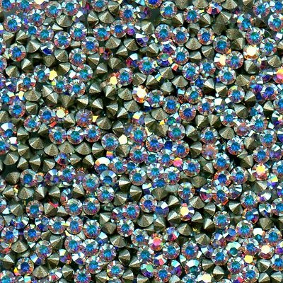 1028 PP16 CI *** 100 STRASS SWAROVSKI FOND CONIQUE 2,25mm CRYSTAL AB F