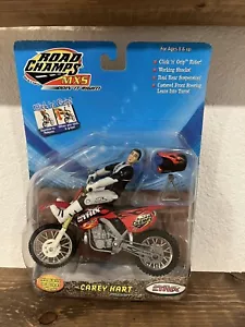 Road Champs MXS Carey Hart Jakks Honda Cr 250 Rare Moto x Dirt Bike Toy - Picture 1 of 2