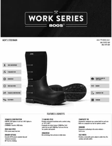 Botas de trabajo aislantes Bogs Stockman para hombre - Imagen 1 de 8