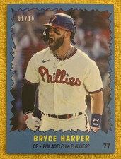 2022 TBT 26 #77 Topps The Incredible Hulk ⚾️ MVP Bryce Harper ⚾️ BLUE 01/10