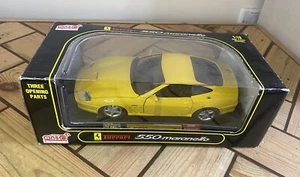 Anson Ferrari 550 Maranello 1:18 Scale Diecast Model Car- Yellow- Boxed - Picture 1 of 9