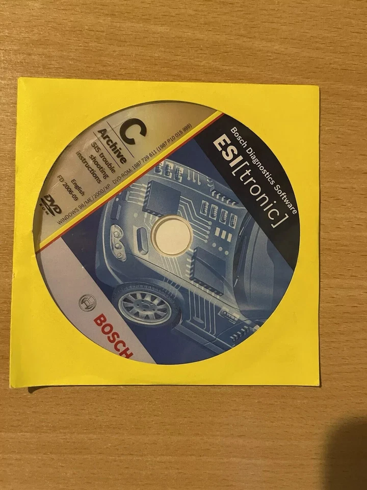 Bosch ESI[tronic] C Archive Genuine 1 Dvd Disc 2006 Bosch Diagnostics Soft Foto 1 de 1