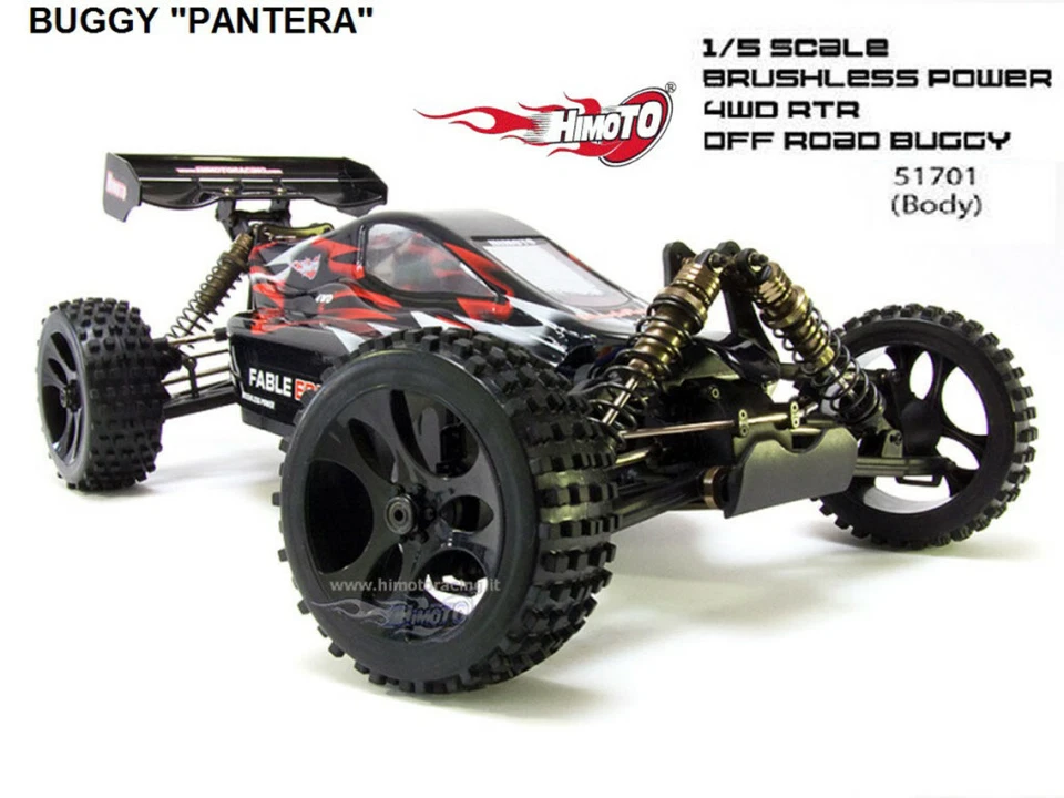 BUGGY PANTHERA MOTORE ELETTRICO BRUSHLESS BL RADIO 2.4ghz 4WD RTR OFF ROAD 1:5 - Immagine 1 di 1