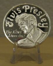 Vintage Elvis Presley The King Lives On 1 once troy 0,999 argent fin rond