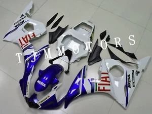 For YZF R6 2005 Blue White Fiat ABS Injection Mold Bodywork Fairing Kit Plastic - Bild 1 von 8