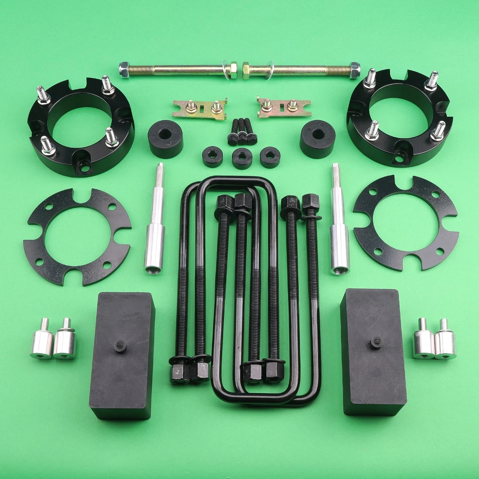 Kit de elevação de nivelamento Tundra 2007-2021 dianteiro 2,5" traseiro 1,5"+parada de colisão+extensão de choque+diff - Imagem 1 de 4