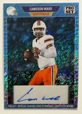 2024 Leaf Collective Football Cameron Ward DJ Lagway Auto Autograph #d 8/20 - Image 1 of 2