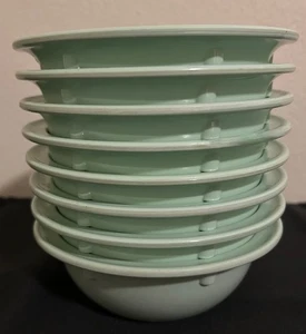 🔥8 Vintage Prolon Ware Hartplastik 5,75" Desert #4 SCHÜSSELN Mintgrün Melamin - Bild 1 von 4