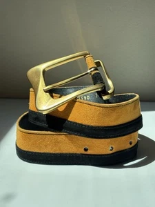 Vintage LAUREL suede Belt Women Size 36 ITALY Made - Picture 1 of 7