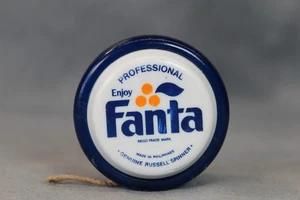 Vintage Genuine Professional Russell Spinner Fanta Advertising Yo-Yo Blue White - Picture 1 of 4