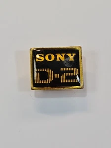 Sony D-2 Lapel Pin Professional Digital Videocassette Format RARE SMALL SIZE  - Picture 1 of 5