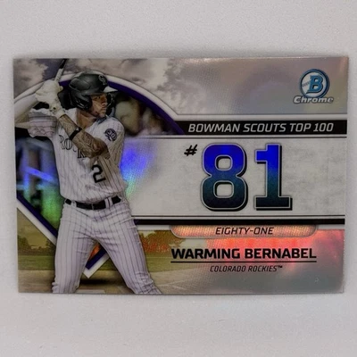 Warming Bernabel 2023 Bowman - Bowman Scouts Top 100 Refractor #BTP-81 (RC) - Image 1 of 2