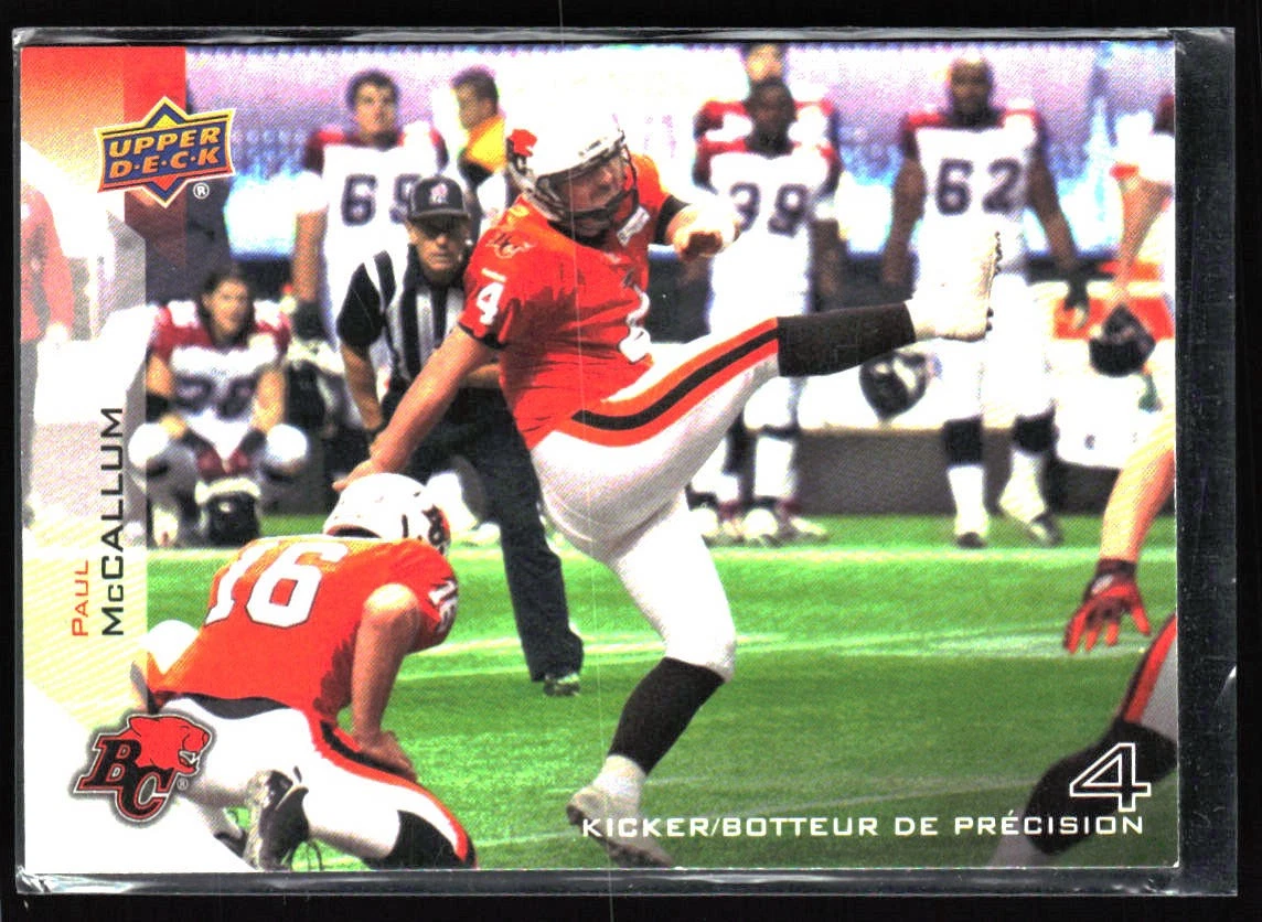 2014 Upper Deck CFL Paul McCallum #7 for sale | eBay