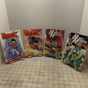 4 anime books 2 Blades of Heaven and 2 Beet the Vandel Buster used - Picture 1 of 3