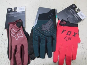 FOX MOUNTAIN-BIKE BMX ATV MX MOTOCROSS GLOVES - WOMENS MED - GETS 3 PAIRS - Picture 1 of 8