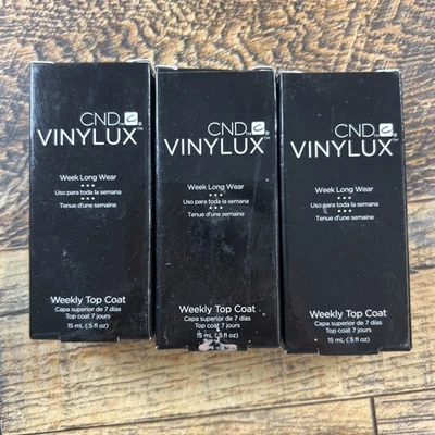 Capa superior semanal CND Vinylux nueva en caja 15 ml cada lote de 3 Foto 1 de 4