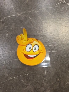 Calcomanía adhesiva Smiley Face Loser Emofi UV DTF para superficies Hadd a todo color EE. UU. - Imagen 1 de 5