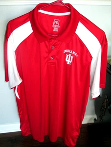 NEW ProEdge Indiana IU Hoosiers NCAA Embroidered Polo Shirt Men's Size XL, NWT - Picture 1 of 9
