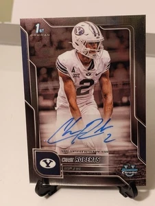 Autógrafos Bowman University 2025 cromados - Chrome Prospect Chase Roberts #BCA-CR - Imagen 1 de 5