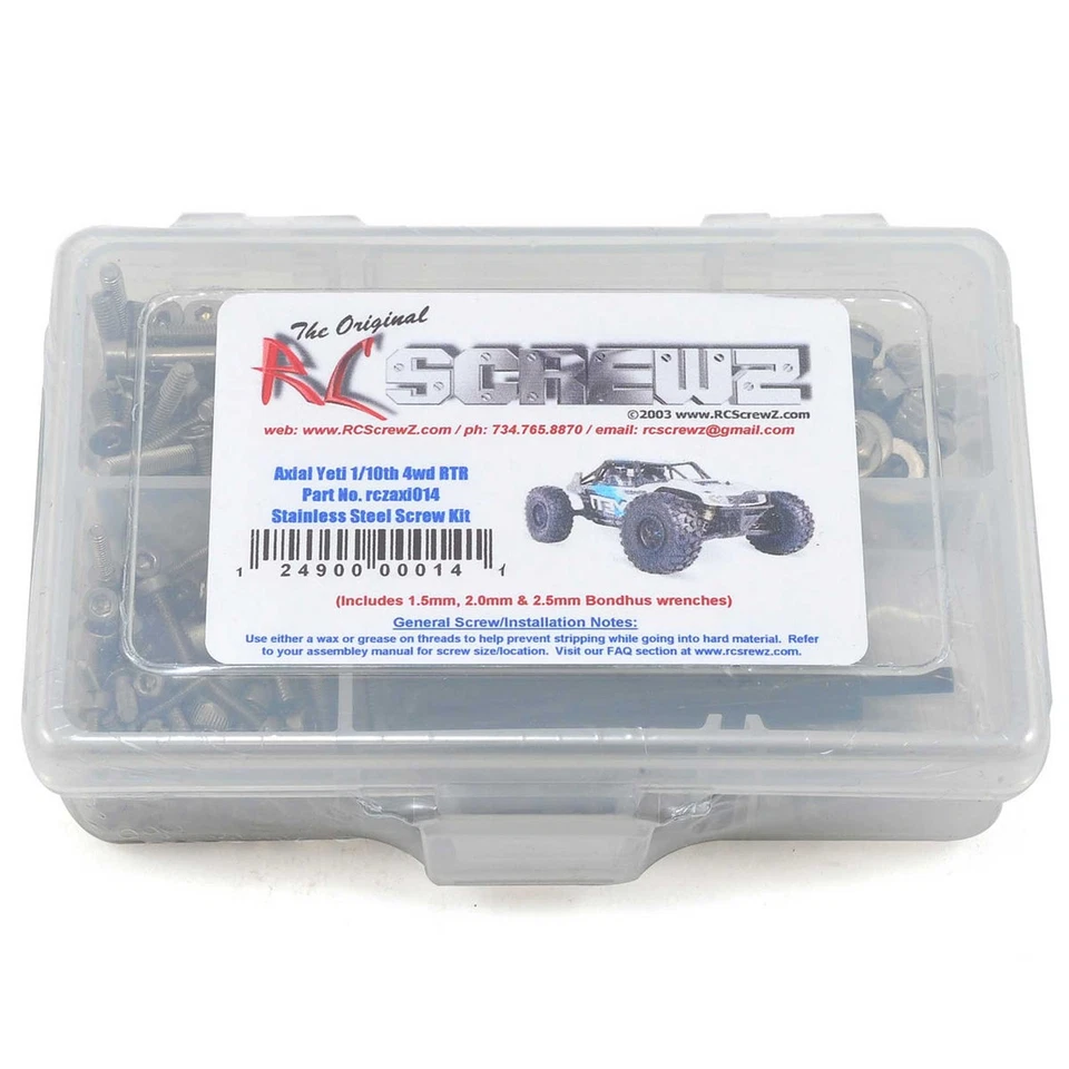 Juego de tornillos RC Screwz SS-AXI Yeti 1/10 tracción en las 4 ruedas RCZAXI014 eléctrico Foto 1 de 1