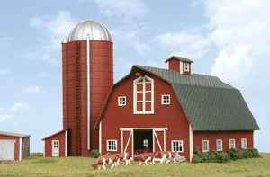American Model Builders N Maßstab 1:160 Gambrel-Dach COUNTRY BARN mit SILO LASERKIT - Bild 1 von 1