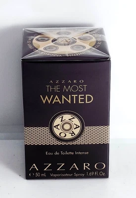 THE MOST WANTED BY AZZARO-EDT INTENTE-SPRAY-1,69 OZ-50 ML-AUTÉNTICO-HECHO EN FRANCIA Foto 1 de 4