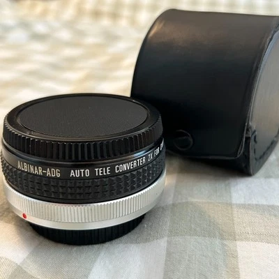 Albinar Auto Tele Converter 2X for Canon FD Mount Lens & Case - Image 1 of 4