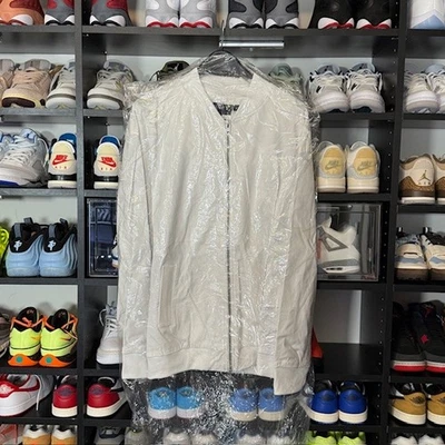 Jaqueta Bombardeiro MVP Collections Masculina Branca Grande e Alta 3XL Nova Com Etiqueta - Imagem 1 de 4