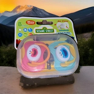 Neu - Sesamstraße Schnuller Space Krümelmonster Elmo Thailand Nuckel Silikon - Bild 1 von 10