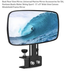 SCHWERLAST 5”X9” Rückspiegel mit verstellbarer Halterung für Boot Skifahren Wakeboard - Bild 1 von 9