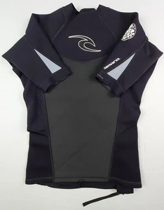 Ripcurl Dawn Patrol E4 Flatlock 1.5 Wetsuit Short Sleeve Top Mens Size XL Black - Picture 1 of 16