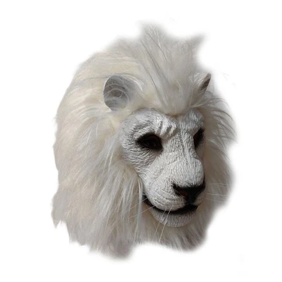 Lion Head Mask Cute Halloween Mask Cosplay Realistic Latex for Carnival Festival - Image 1 of 4