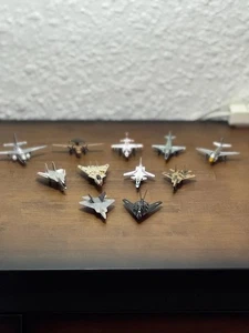 Assorted Die Cast Aircraft  Lot Of 11 Military Planes Toys - Picture 1 of 24