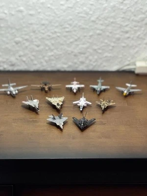 Assorted Die Cast Aircraft  Lot Of 11 Military Planes Toys - Image 1 of 4