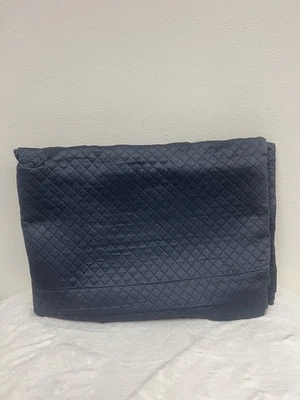 Sferra BARI 743 Full/Queen Blanket Cover Indigo 100% Egyptian Cotton - Image 1 of 3