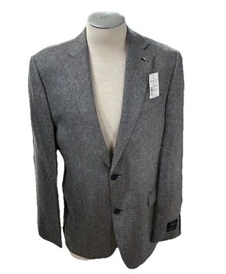Blazer de cachemir gris 42L calce ceñido para hombre chaqueta traje precio de venta sugerido por el fabricante 1195 de Saks Five Avenue Foto 1 de 4