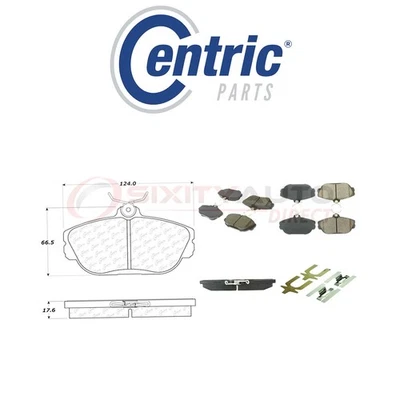 Centric Semi Metallic Brake Pads w Shim for 1994-2000 Mercury Sable 3.0L is - Imagem 1 de 4
