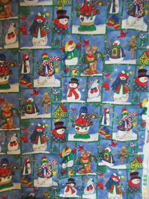 Cheri L. Strole “Kid’s Stuff” CHRISTMAS  Fabric   " Snow Flakes"  SBTYX44" W  NE - Image 1 of 4