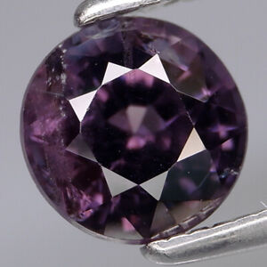 1.12Ct.Ravishing Color&Full Fire! Natural Purple Spinel Myanmar Round 6mm.