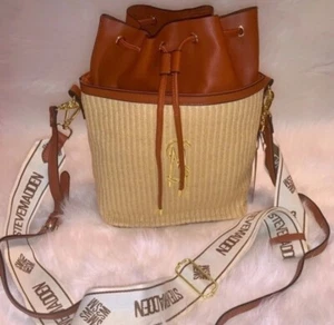 Steve Madden BMAYOR Crossbody Tote Bag (Cognac Multi) MSRP $88 Viral TikTok - Picture 1 of 5