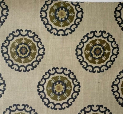 Kravet  Medallion   24" Fabric Remnant - Image 1 of 4