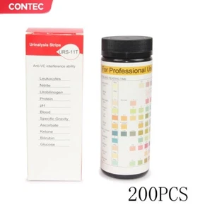 11-14 Parameter Urinalysis Reagent Test Strips (200 Strips) for CONTEC BC401 new - Picture 1 of 5