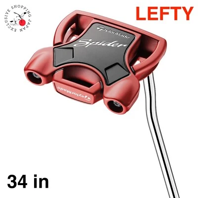 TaylorMade Golf Lefty Spider Red Putter Double Bend N7533526 Length 34" Steel - Image 1 of 4